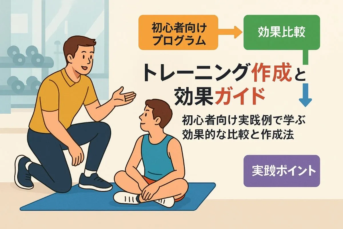 トレーニングプログラムの作成方法と効果がわかる初心者向け実践例と比較ガイド