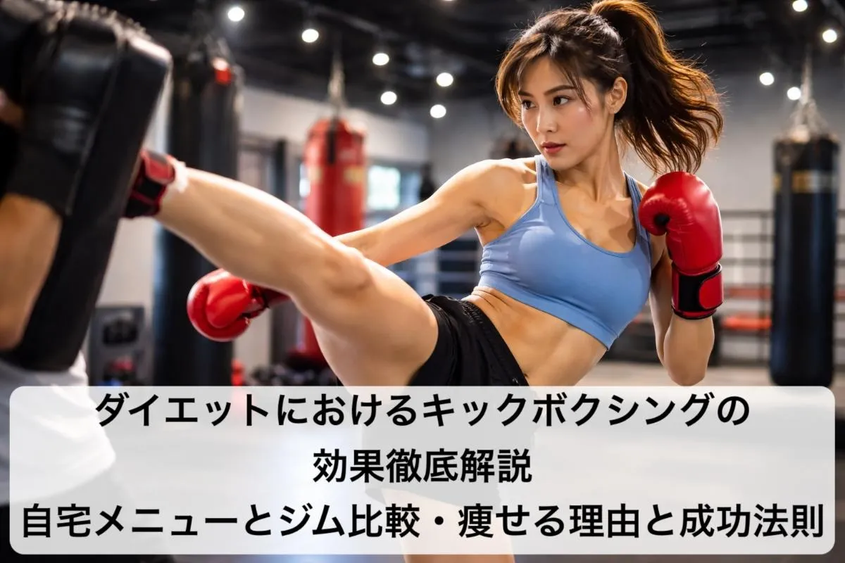 ダイエットにおけるキックボクシングの効果徹底解説｜自宅メニューとジム比較・痩せる理由と成功法則