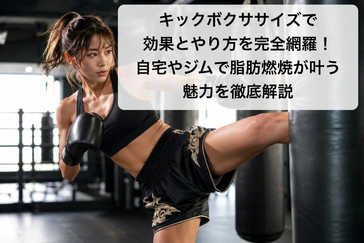 キックボクササイズで効果とやり方を完全網羅！自宅やジムで脂肪燃焼が叶う魅力を徹底解説