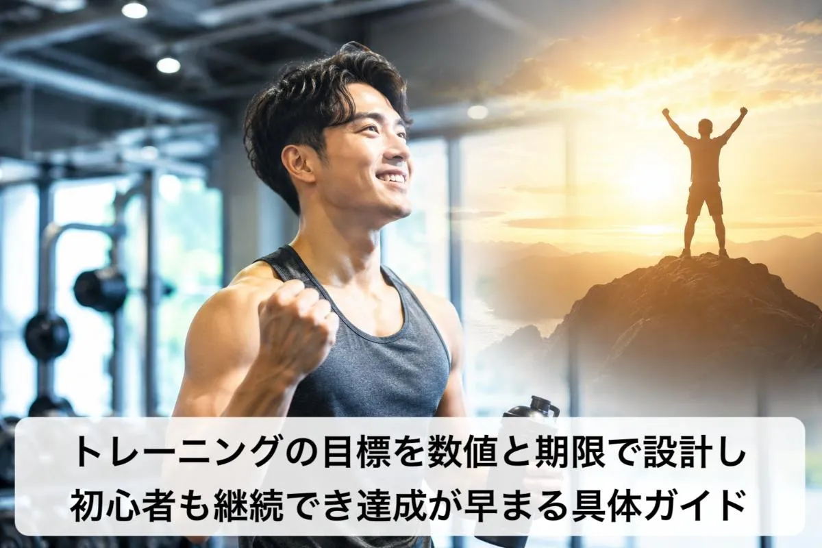 トレーニングの目標を数値と期限で設計し初心者も継続でき達成が早まる具体ガイド