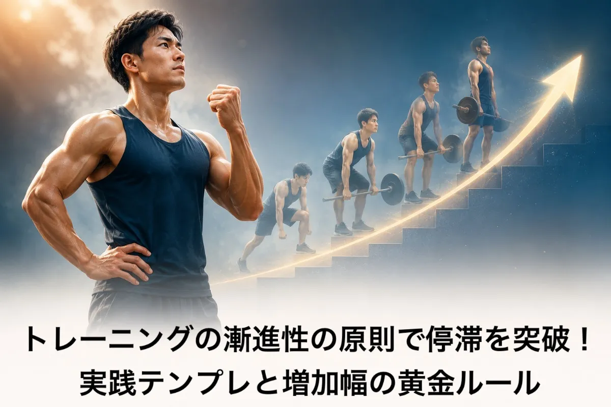 トレーニングの漸進性の原則で停滞を突破！実践テンプレと増加幅の黄金ルール